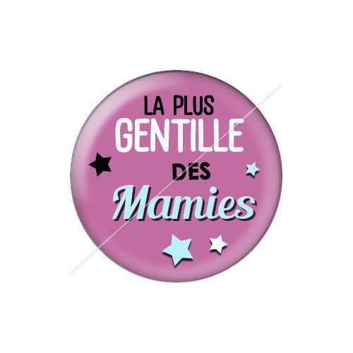 Cabochon résine a coller 25 mm mamie j38 