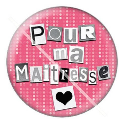 Cabochon résine a coller 25 mm pour maîtresse a8 