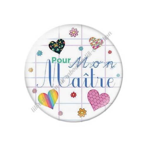 Cabochon résine a coller 25 mm maître k48 