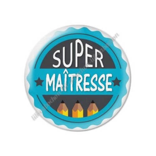 Cabochon résine a coller 25 mm maîtresse t74 