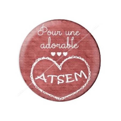 Cabochon résine a coller 25 mm pour atsem 1 