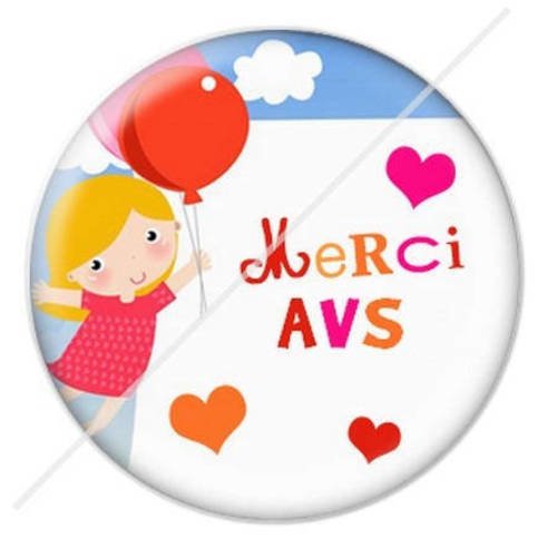 Cabochon résine a coller 25 mm pour avs 2 