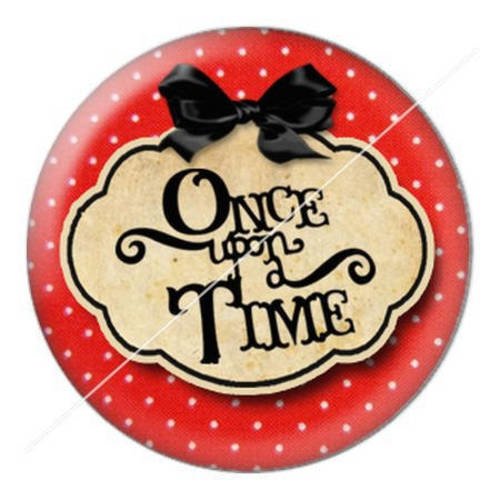 Cabochon résine a coller 25 mm once upon a time 4 