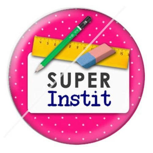 Cabochon résine a coller 25 mm pour institutrice instit 23 