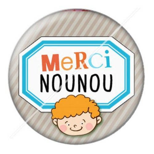 Cabochon résine a coller 25 mm nounou f10 