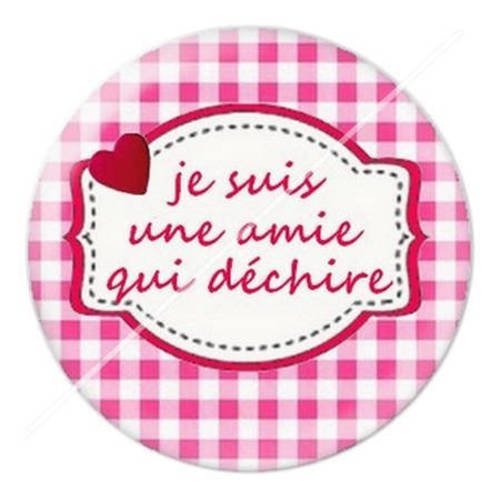 Cabochon résine a coller 25 mm pour amie 12 