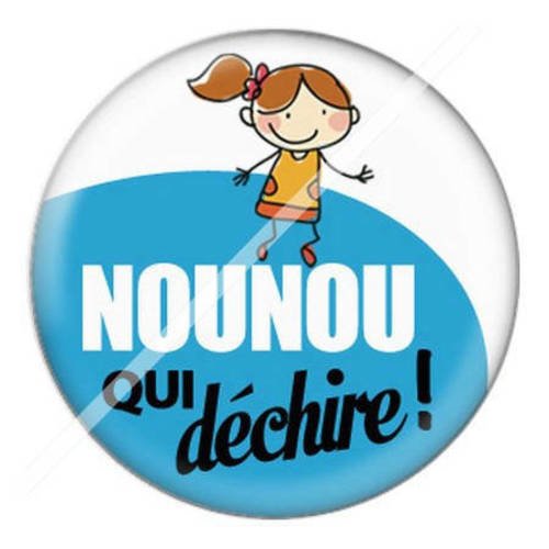 Cabochon résine a coller 25 mm pour nounou d12 