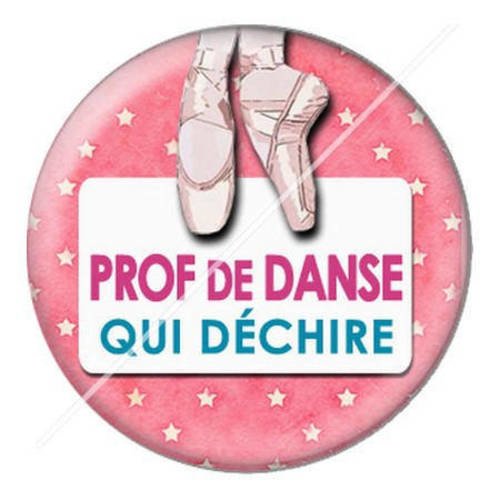 Cabochon résine a coller 25 mm prof de danse 15 