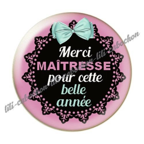 Cabochon résine a coller 25 mm maîtresse i54 