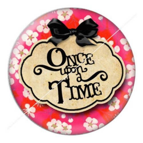 Cabochon résine a coller 25 mm once upon a time 5 