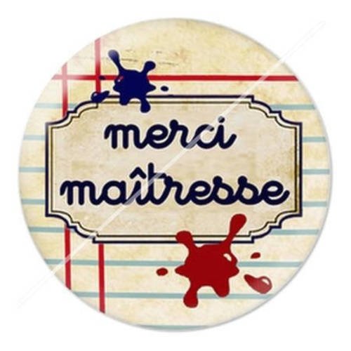 Cabochon résine a coller 25 mm maîtresse t2 