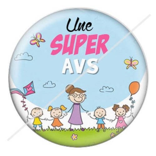 Cabochon résine a coller 25 mm pour avs 5 