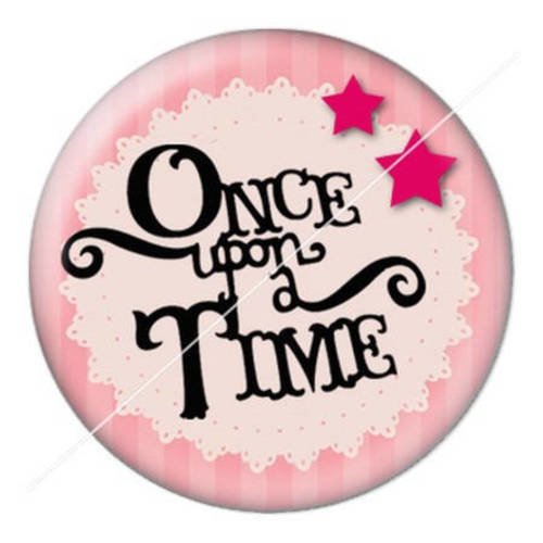 Cabochon résine a coller 25 mm once upon a time 8 