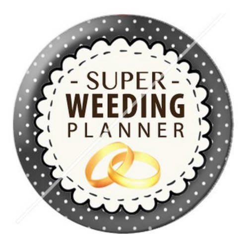 Cabochon résine a coller 25 mm wedding planner 6 