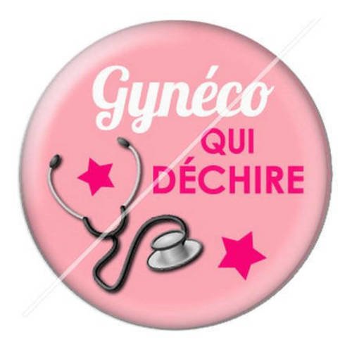 Cabochon résine a coller 25 mm gyneco qui déchire 2 