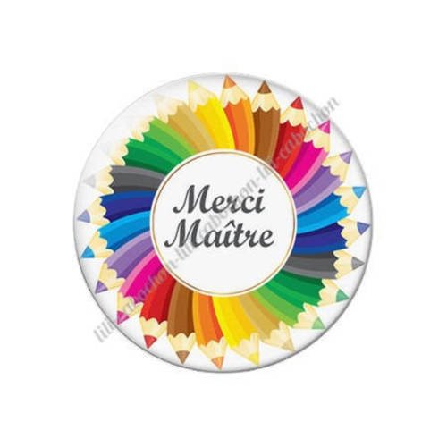 Cabochon résine a coller 25 mm maître k56 