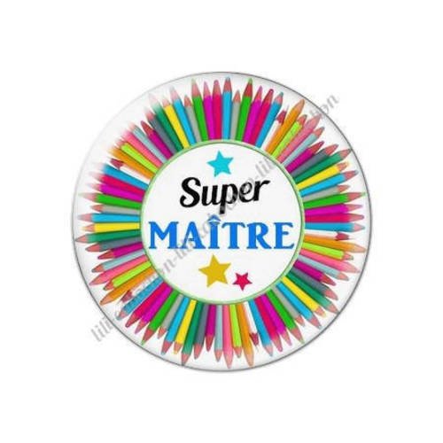 Cabochon résine a coller 25 mm maître k11 