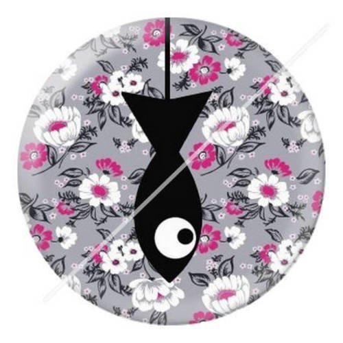 Cabochon résine a coller 25 mm  motifs poisson p3 