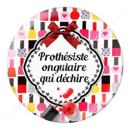 Cabochon résine a coller 25 mm prothésiste ongulaire 2 