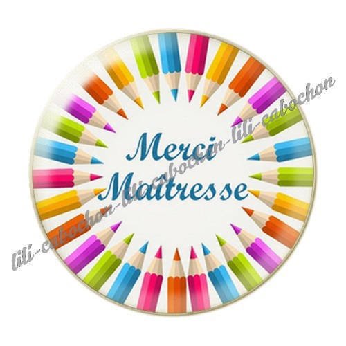 Cabochon résine a coller 25 mm maîtresse i67 