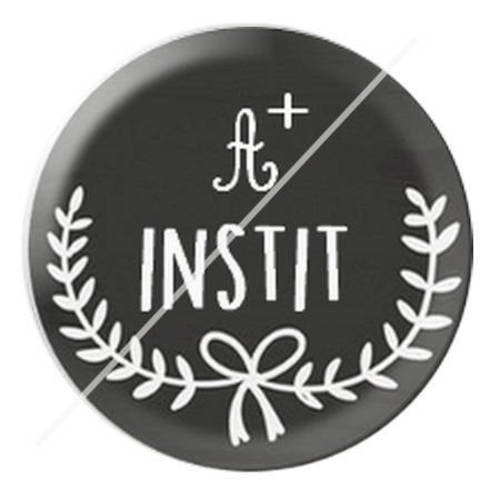 Cabochon résine a coller 25 mm pour institutrice instit 30 