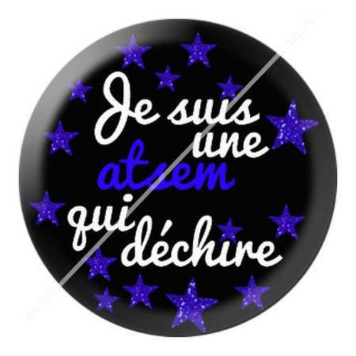 Cabochon résine a coller 25 mm pour atsem c8 