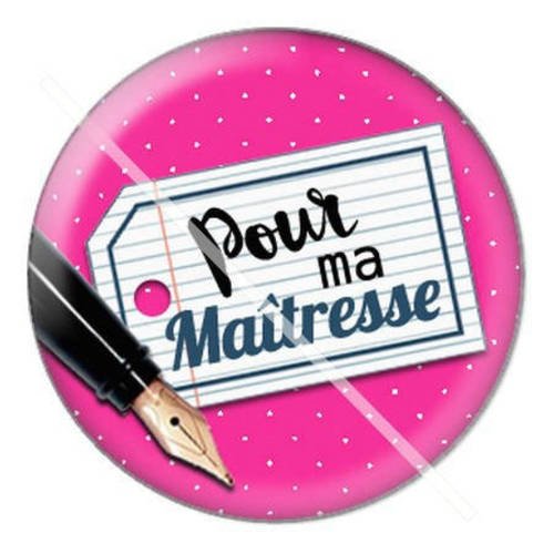 Cabochon résine a coller 25 mm pour maîtresse a13 