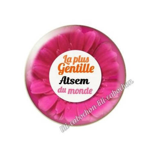 Cabochon résine a coller 25 mm pour atsem m14 