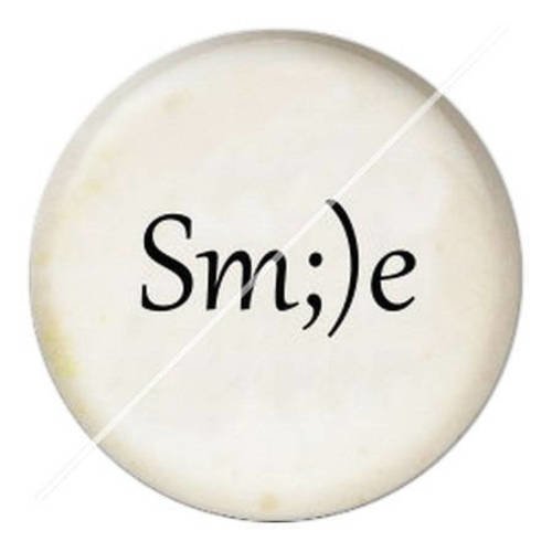 Cabochon résine a coller 25 mm smile 