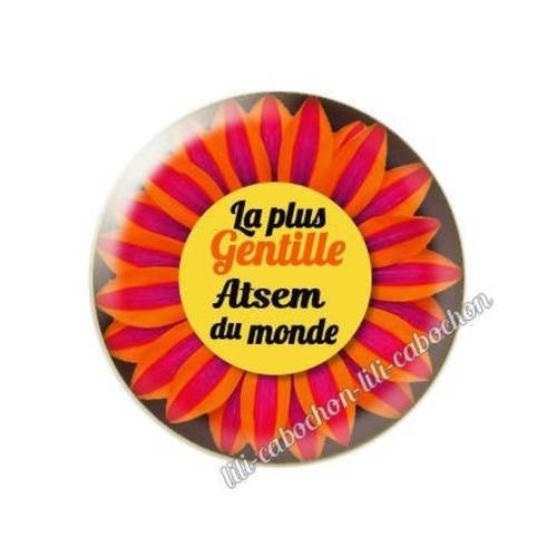 Cabochon résine a coller 25 mm pour atsem m15 