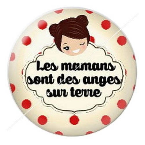 Cabochon résine a coller 25 mm maman 