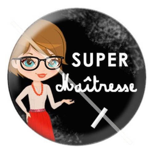 Cabochon résine a coller 25 mm pour maîtresse a17 