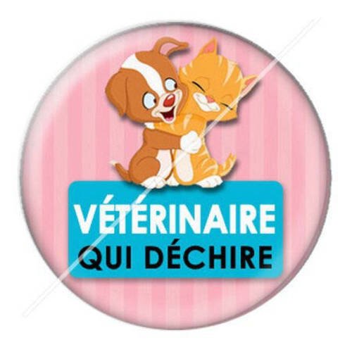 Cabochon résine a coller 25 mm vétérinaire 14 