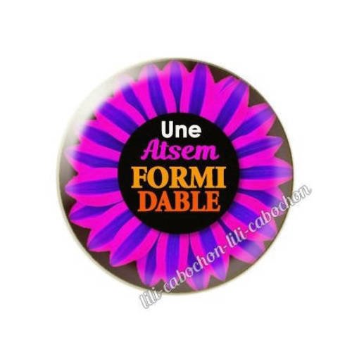 Cabochon résine a coller 25 mm pour atsem m21 