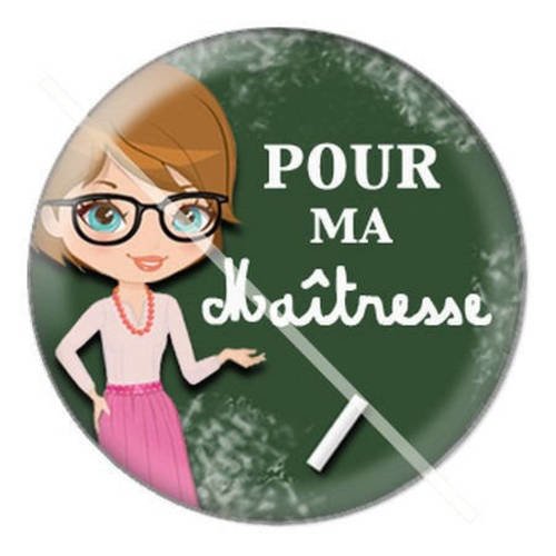 Cabochon résine a coller 25 mm pour maîtresse a19 