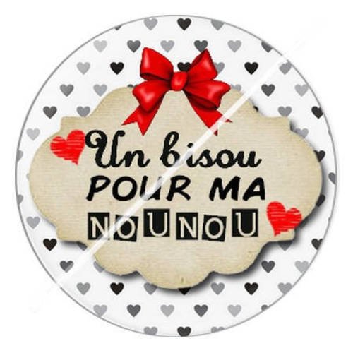Cabochon résine a coller 25 mm pour nounou 6 
