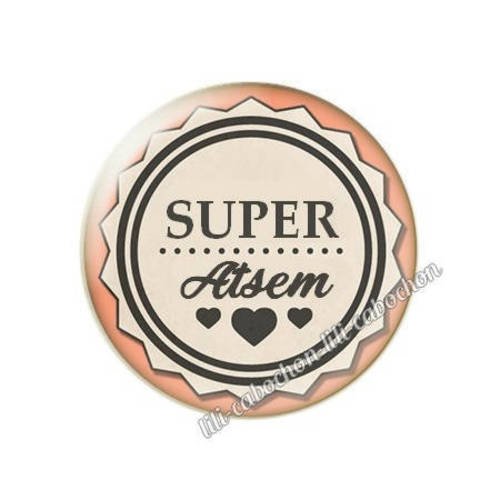 Cabochon résine a coller 25 mm pour atsem m24 