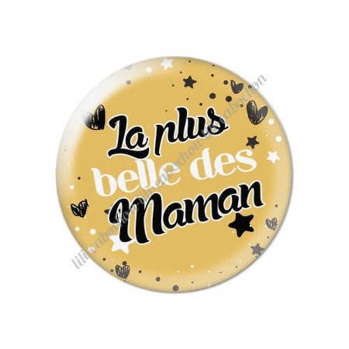 Cabochon résine a coller 25 mm maman v73 