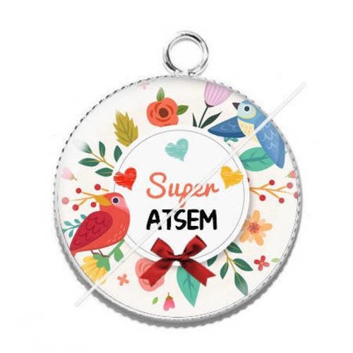 Cabochon résine a coller 25 mm pour atsem b12 