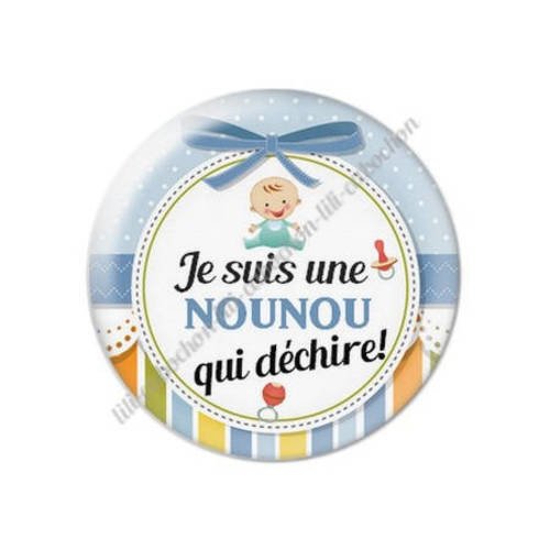 Cabochon résine a coller 25 mm pour nounou k3 