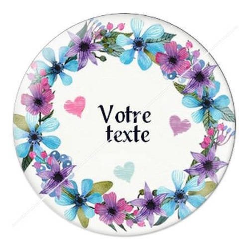 Cabochon résine a coller 25 mm à personnaliser avec votre texte ref b55 