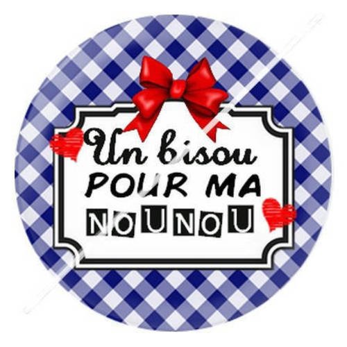 Cabochon résine a coller 25 mm pour nounou 8 