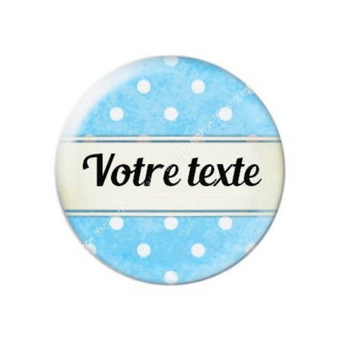 Cabochon résine a coller 25 mm à personnaliser avec votre texte ref f53 