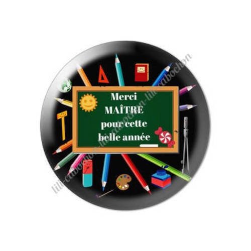 Cabochon résine a coller 25 mm maître k23 