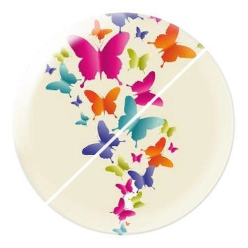 Cabochon résine a coller 25 mm papillon e1 