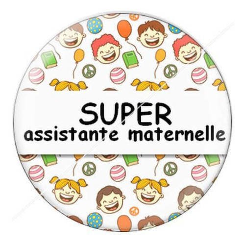 Cabochon résine a coller 25 mm merci assistante maternelle 15 