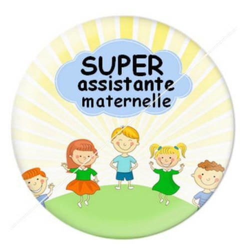 Cabochon résine a coller 25 mm merci assistante maternelle 18 