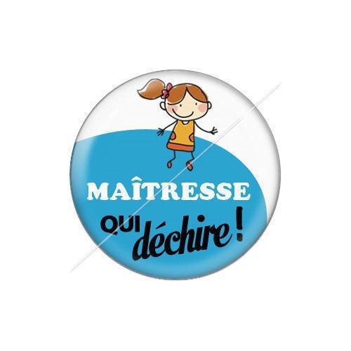 Cabochon résine a coller 25 mm maîtresse j4 