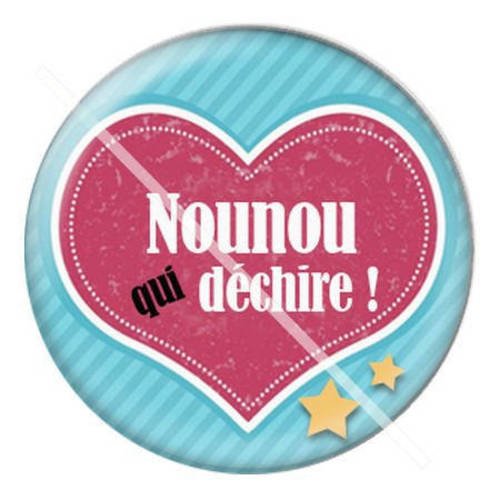 Cabochon résine a coller 25 mm pour nounou a15 