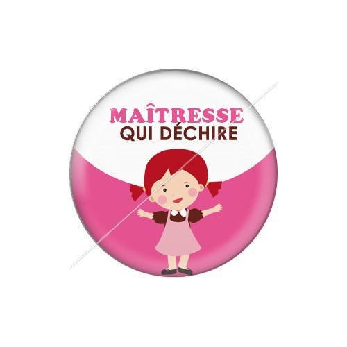 Cabochon résine a coller 25 mm maîtresse j7 